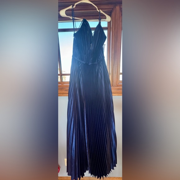 leena for Mac Duggal Elegant Blue Evening Gown NWT - Picture 2 of 3